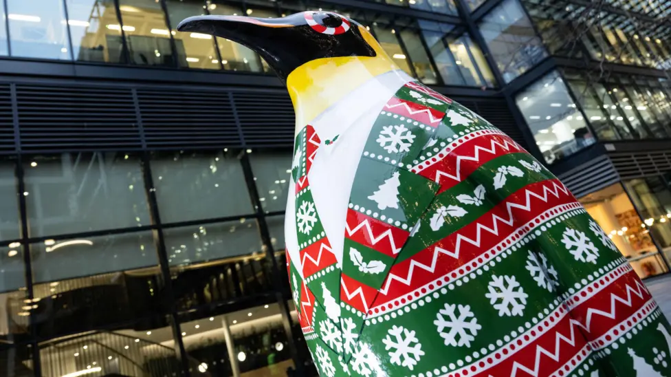 Festive penguins waddle into West End