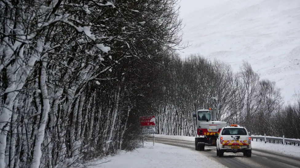 Warnings of snow wind and rain across the UK for New Year